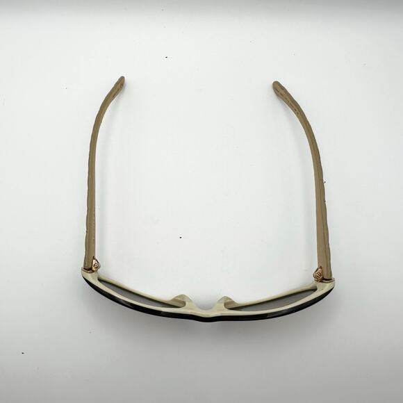 Chanel Leather Temple Beige Quilted Logo Y2K Oval Sunglasses 5129Q Color 71113 - Picture 10 of 11